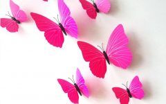 15 Inspirations Pink Butterfly Wall Art
