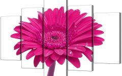 The 15 Best Collection of Pink Flower Wall Art