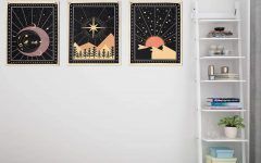 20 Inspirations Blended Fabric Celestial Wall Hangings (set of 3)