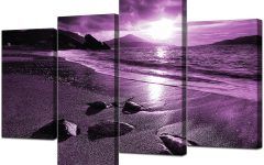 15 Best Collection of Purple Wall Art Canvas