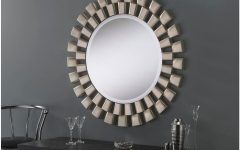 15 Collection of Silver Rounded Cut Edge Wall Mirrors