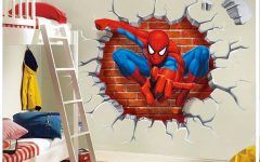15 Collection of Superhero Wall Art Stickers