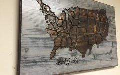 15 Ideas of United States Map Wall Art