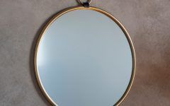 2024 Latest Round Metal Luxe Gold Wall Mirrors