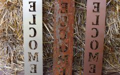 Vintage Metal Welcome Sign Wall Art