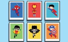 The 20 Best Collection of Superhero Wall Art