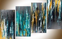 The Best Black and Gold Abstract Wall Art