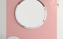 2024 Popular Celeste Frameless Round Wall Mirrors