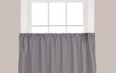 20 Ideas of Dove Gray Curtain Tier Pairs