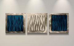 Blue and Silver Wall Art