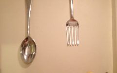 Wooden Fork and Spoon Wall Art